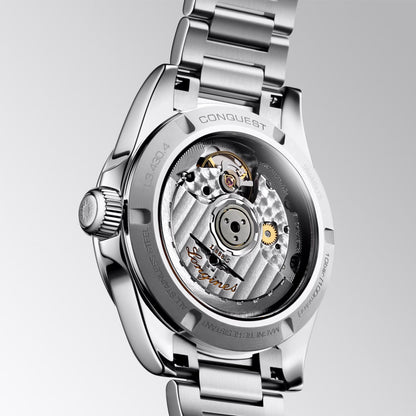 Longines Uhr Conquest 34mm grün Automatik Stahl L3.430.4.02.6