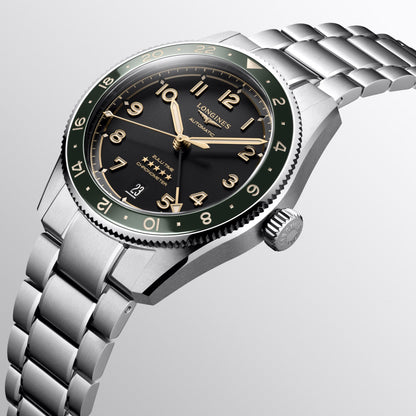 Longines Uhr Spirit Zulu Time 39mm Anthrazit Automatik Stahl L3.802.4.63.6