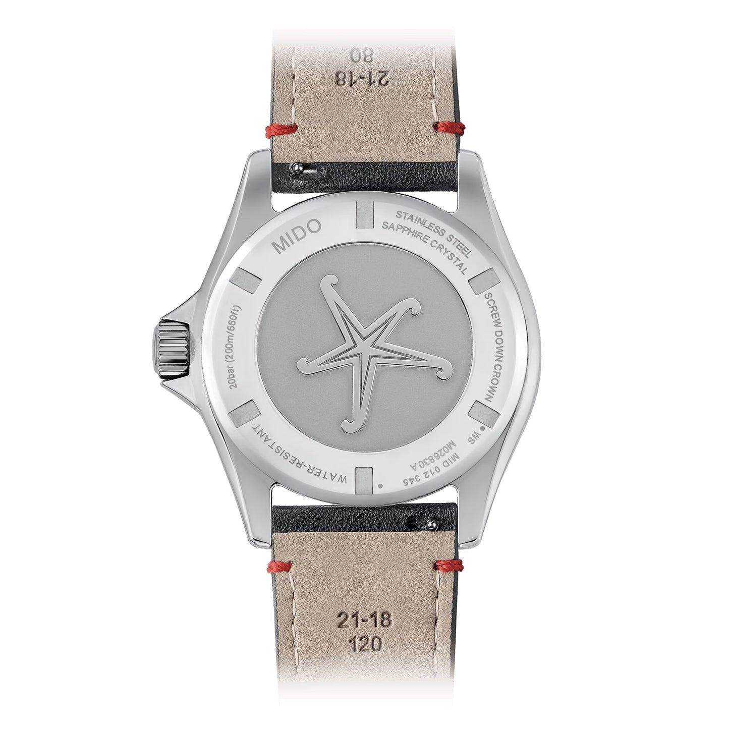Mido Armbanduhr Ocean Star Worldtimer 40mm silber automatisch Stahl M026.830.16.030.00