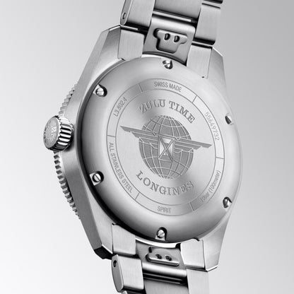Longines Uhr Spirit Zulu Time 39mm Anthrazit Automatik Stahl L3.802.4.63.6