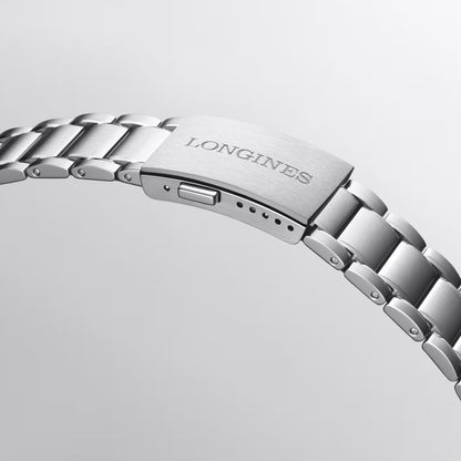 Longines Uhr Spirit Zulu Time 39mm anthrazit Automatik Stahl L3.802.4.60.6